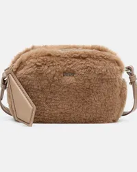 Max Mara Borsa a tracolla Camy in cammello e seta Marrone