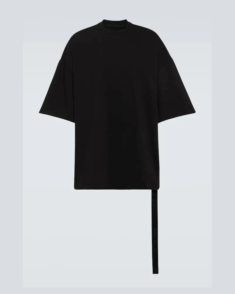 Rick Owens T-shirt Tommy in jersey di cotone Nero
