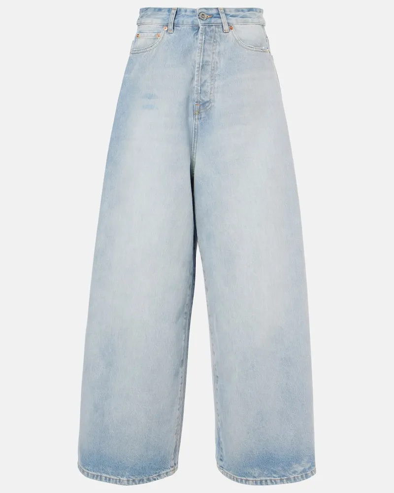 VETEMENTS Jeans a gamba larga oversize Blu