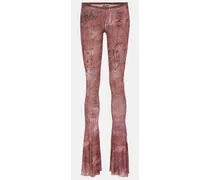 x KNWLS - Leggings flared con stampa