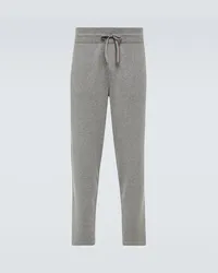 Loro Piana Pantaloni sportivi Merano in cashmere Grigio