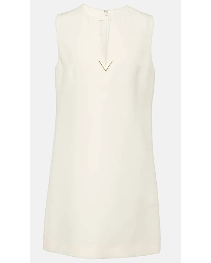Valentino Garavani Miniabito VGold in CrÃªpe Couture Bianco