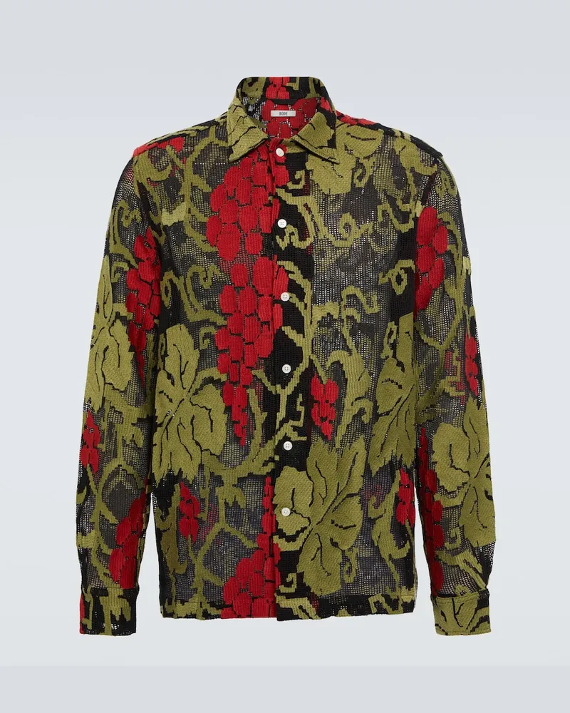 BODE Camicia Vineyard in cotone Multicolore