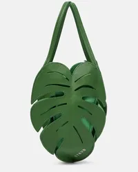 STAUD Borsa Palm Mini in pelle Verde