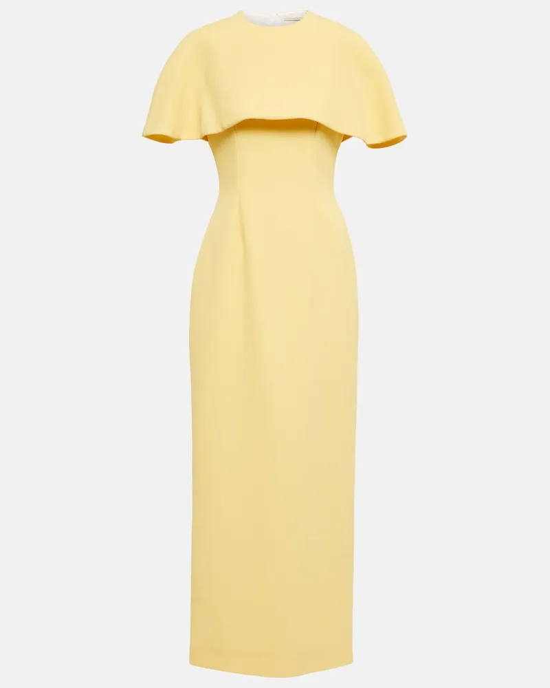 EMILIA WICKSTEAD Abito midi Elham in crÃªpe Giallo