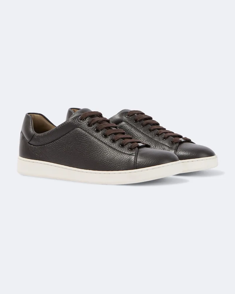 Brioni Sneakers in pelle Marrone