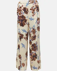 Jil Sander Pantaloni a gamba larga con stampa Multicolore