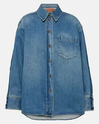 Victoria Beckham Camicia di jeans oversize Blu