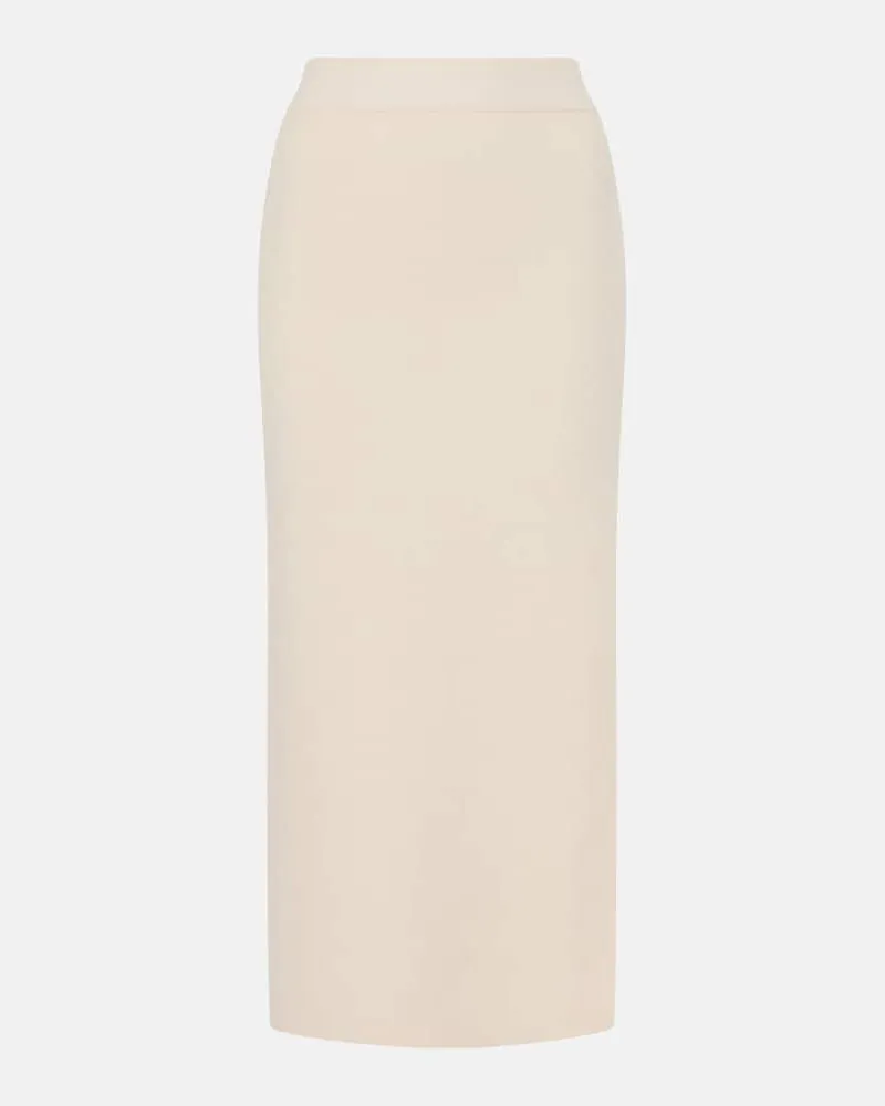Jardin des Orangers Gonna midi in lana e cashmere Beige
