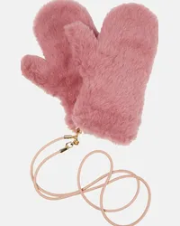 Max Mara Muffole Ombrato in teddy Rosa