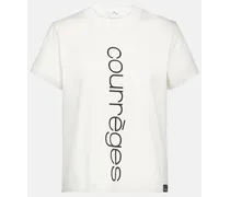 Courrèges T-shirt in cotone con logo