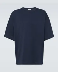 Dries van Noten T-shirt in jersey di cotone Blu