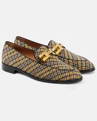 Aquazzura Mocassini Brandi in tartan Multicolore