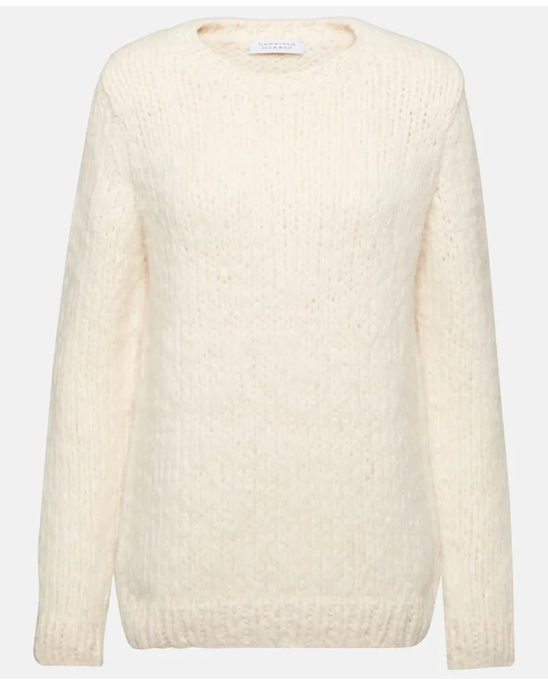 Gabriela Hearst Pullover Lawrence in cashmere Bianco