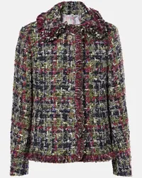 Etro Giacca in tweed di misto lana Multicolore