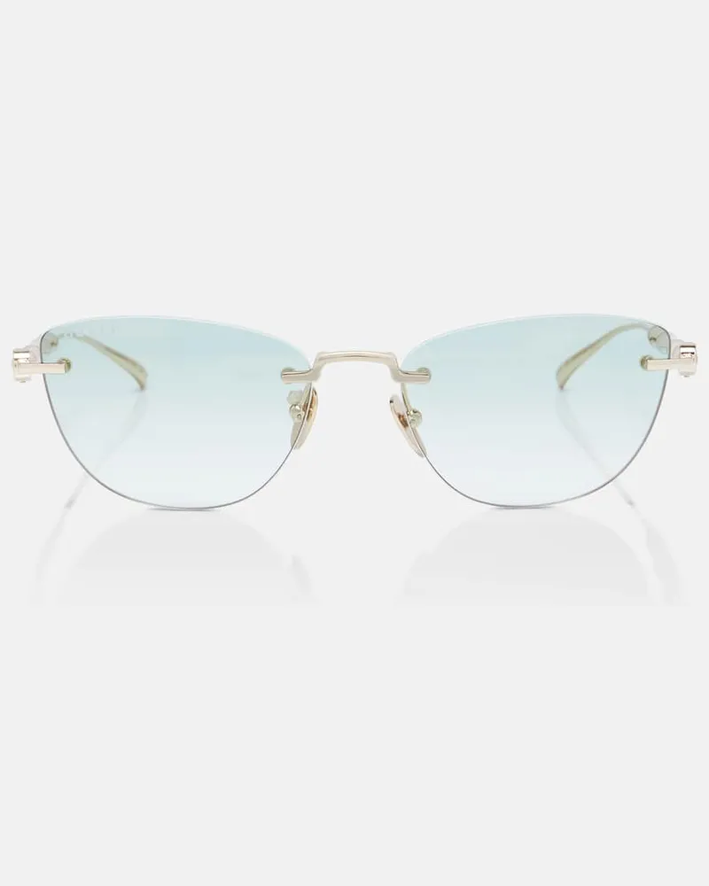 Gucci Occhiali da sole cat-eye Bamboo Verde