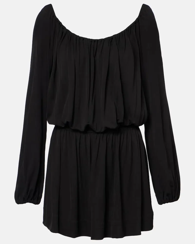 Saint Laurent Abito corto in jersey Nero