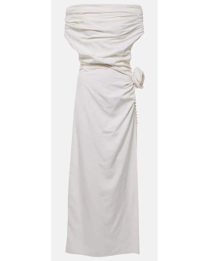 Magda Butrym Abito midi in seta Bianco