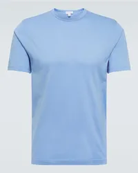 Sunspel T-shirt in jersey di cotone Blu