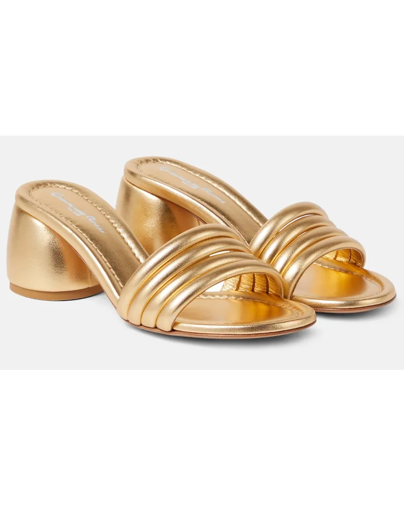 Gianvito Rossi Sandali Malou 60 in pelle Oro