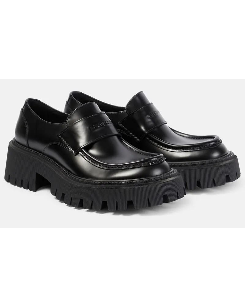 Balenciaga Mocassini Tractor in pelle Nero