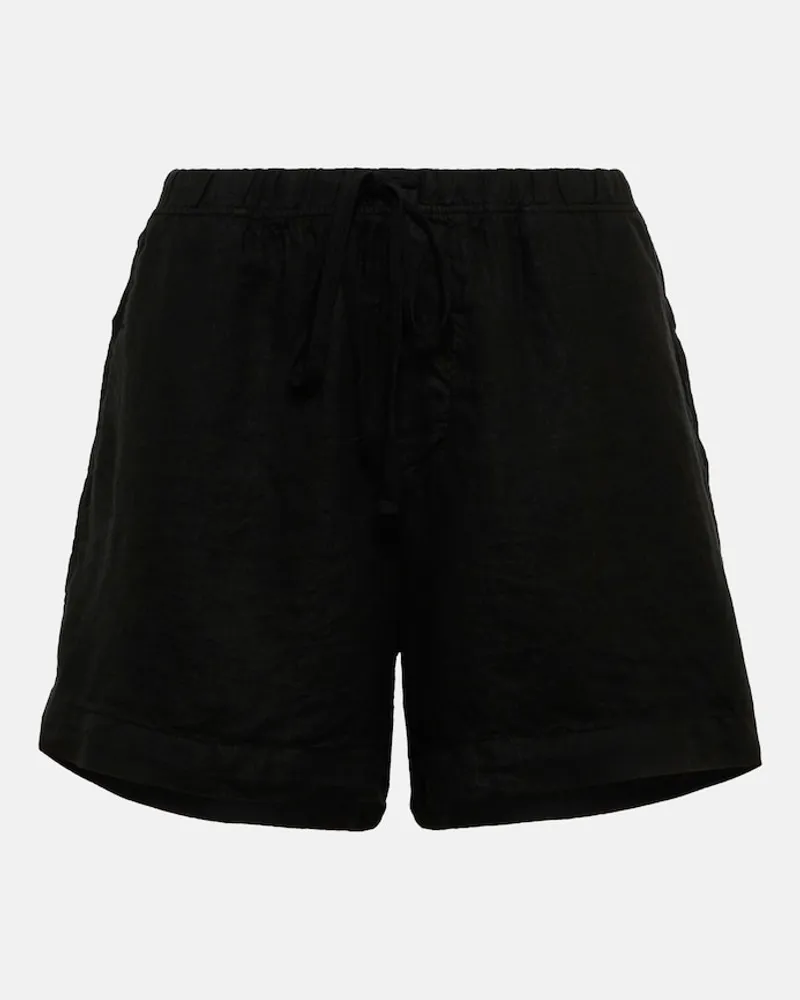 Velvet Shorts Tammy in cotone Nero