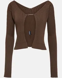 Jacquemus Cardigan La Maille Pralù Marrone