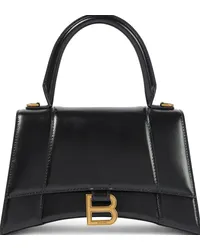 Balenciaga Borsa a spalla Hourglass Small in pelle Nero