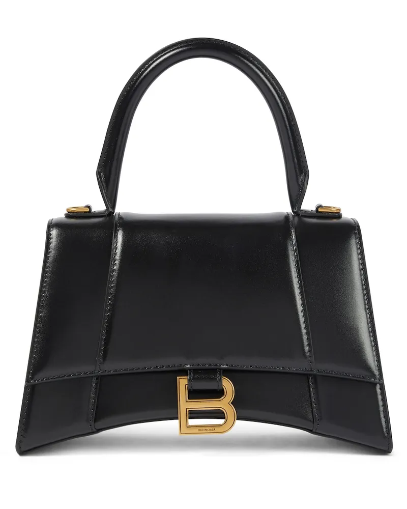 Balenciaga Borsa a spalla Hourglass Small in pelle Nero