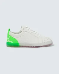 Christian Louboutin Sneakers Louis Junior Spikes Bianco