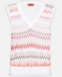 Missoni Gilet in maglia a zig-zag Multicolore