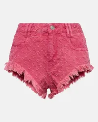 Isabel Marant Micro shorts di jeans con occhielli Rosa