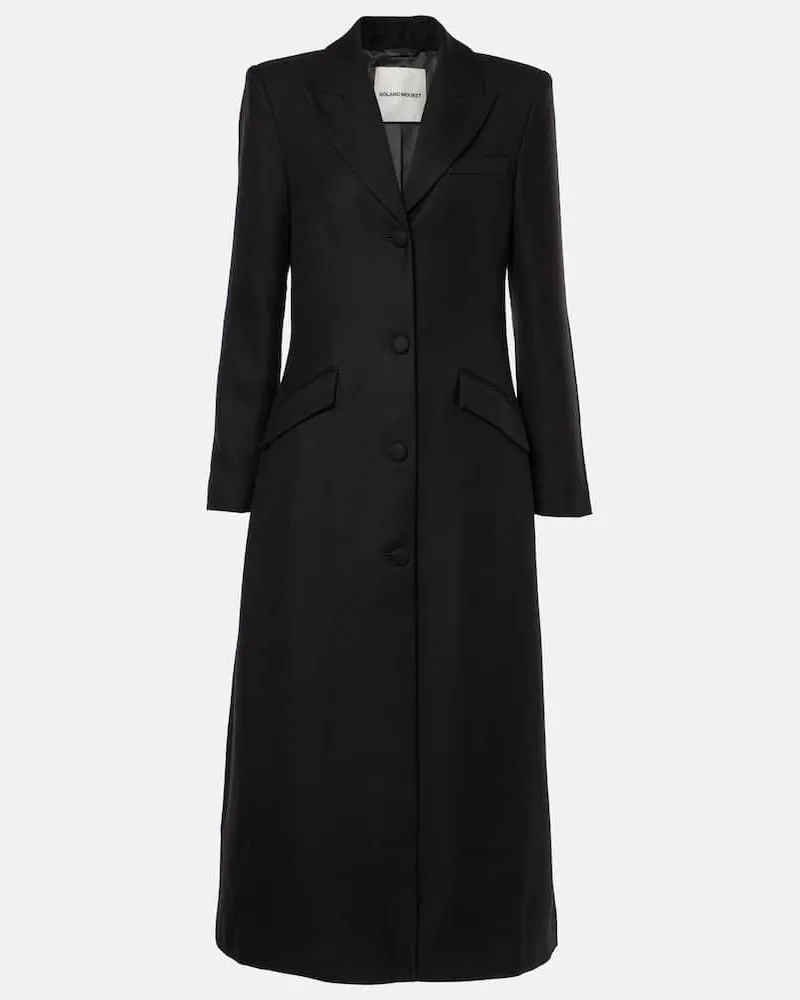Roland Mouret Cappotto in twill Nero