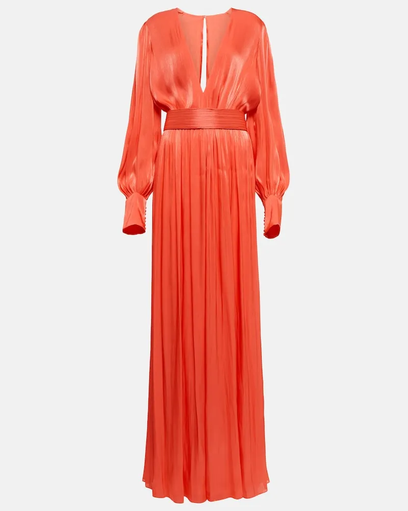 COSTARELLOS Jumpsuit Racine LurexÂ® in georgette Arancione