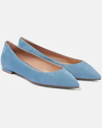 Gianvito Rossi Ballerine in suede Blu