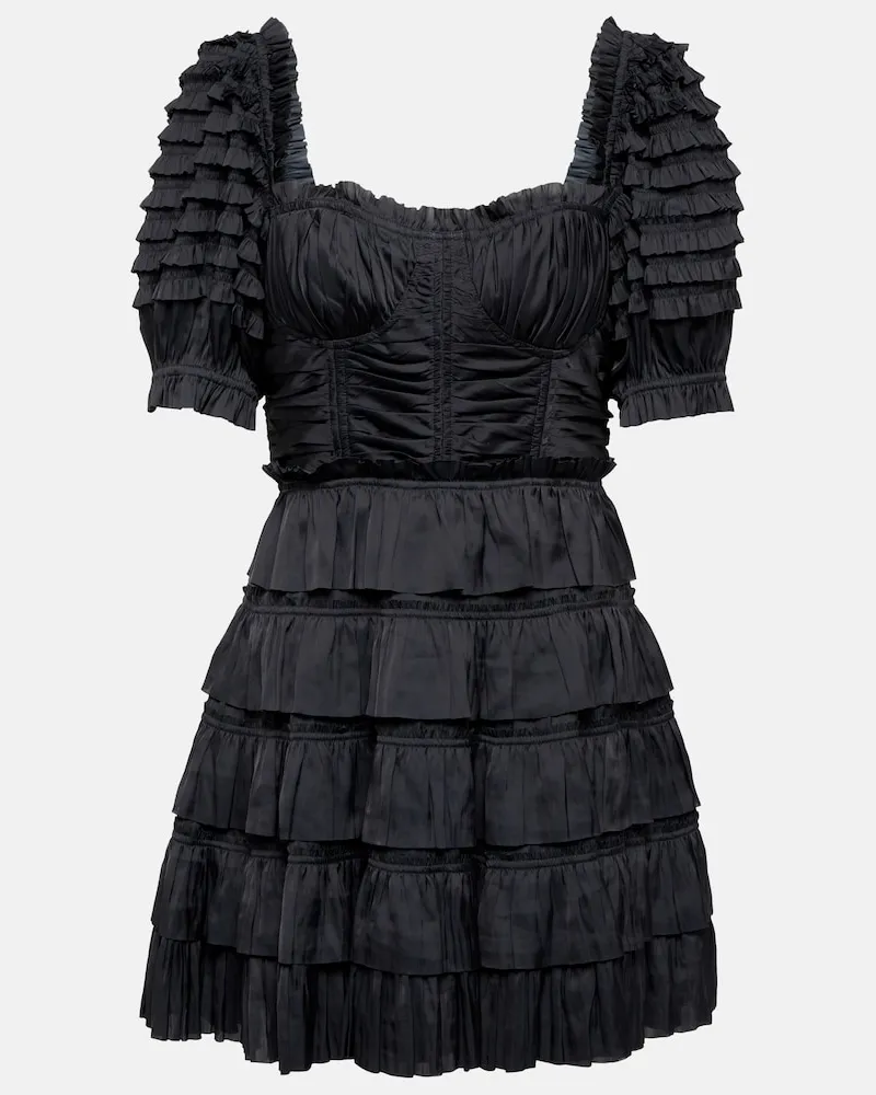 Ulla Johnson Miniabito Lucette in raso Nero