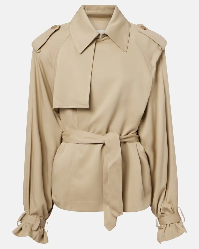 FRANKIE Shop Trench Elva in twill Beige