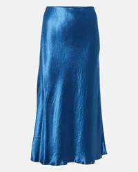 Max Mara Leisure - Gonna midi Alessio in raso Blu