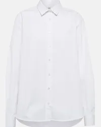 Totême Camicia in popeline di cotone Bianco