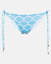 Melissa Odabash Slip bikini Cancun con stampa Blu