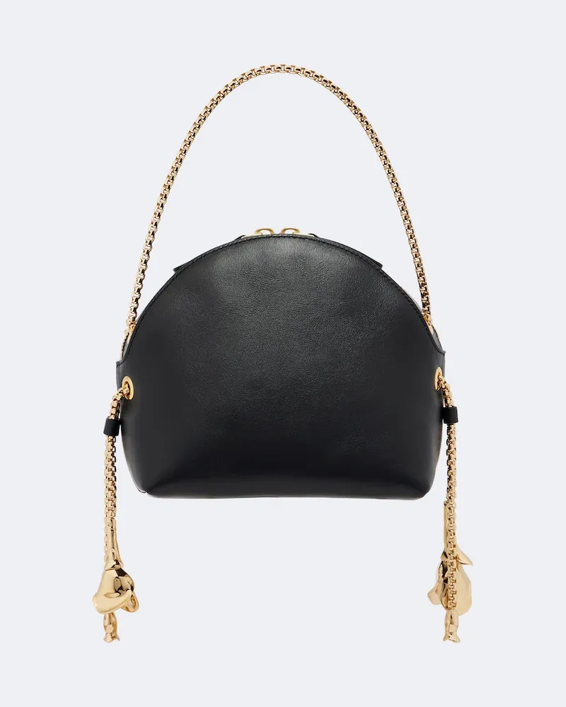Erdem Borsa Flora in pelle Nero