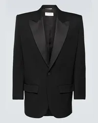 Saint Laurent Blazer da smoking in lana Nero