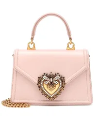 Dolce & Gabbana Borsa Devotion Small in pelle Rosa