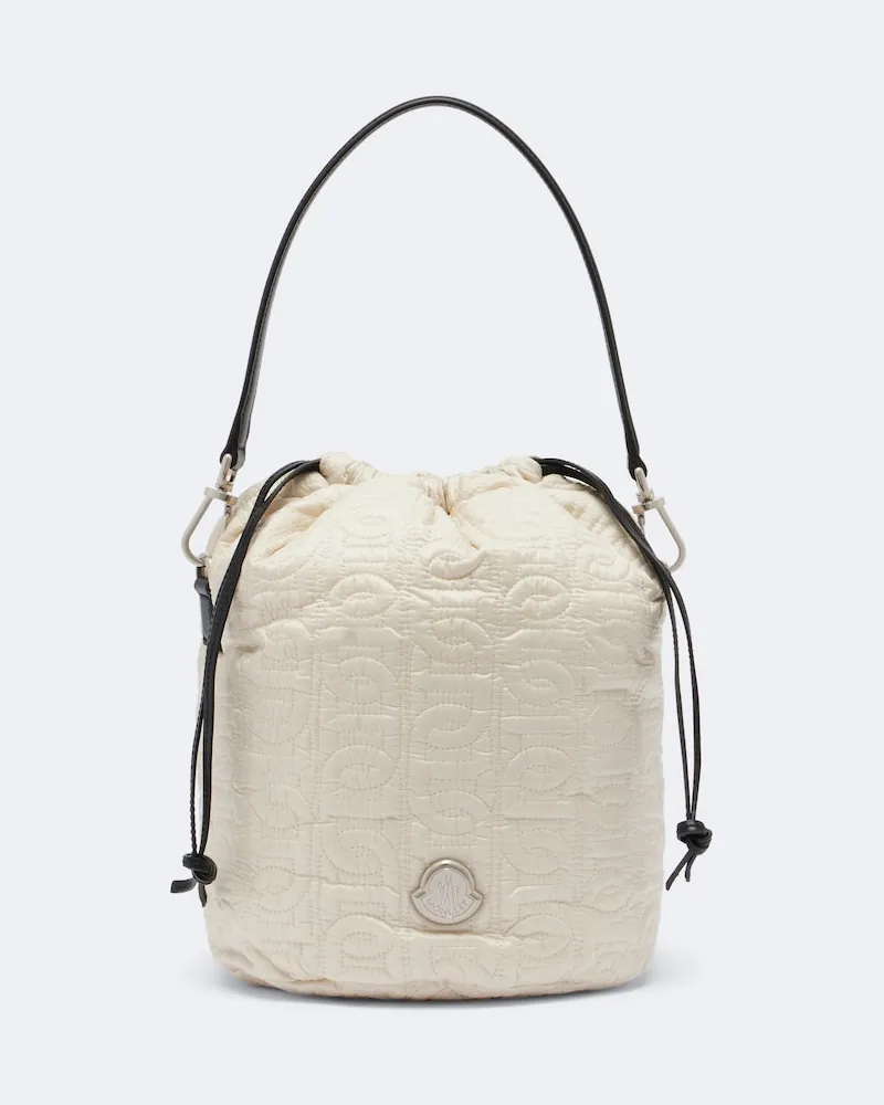Moncler Secchiello Caradoc Small matelassé Bianco