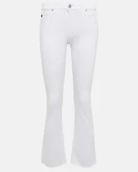 Adriano Goldschmied Jeans cropped Jodi a vita media Bianco