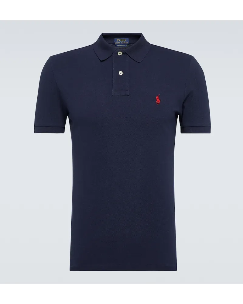 Ralph Lauren Polo in piquÃ© di cotone con logo Blu