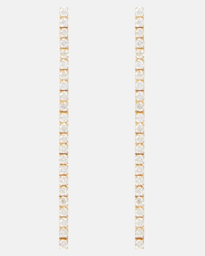 Sophie Bille Brahe Orecchini River in oro 18kt con diamanti Oro