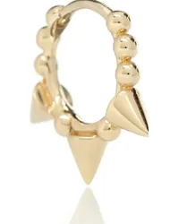 Maria Tash Orecchino Triple Spike Clicker in oro giallo 14kt Metallizzato