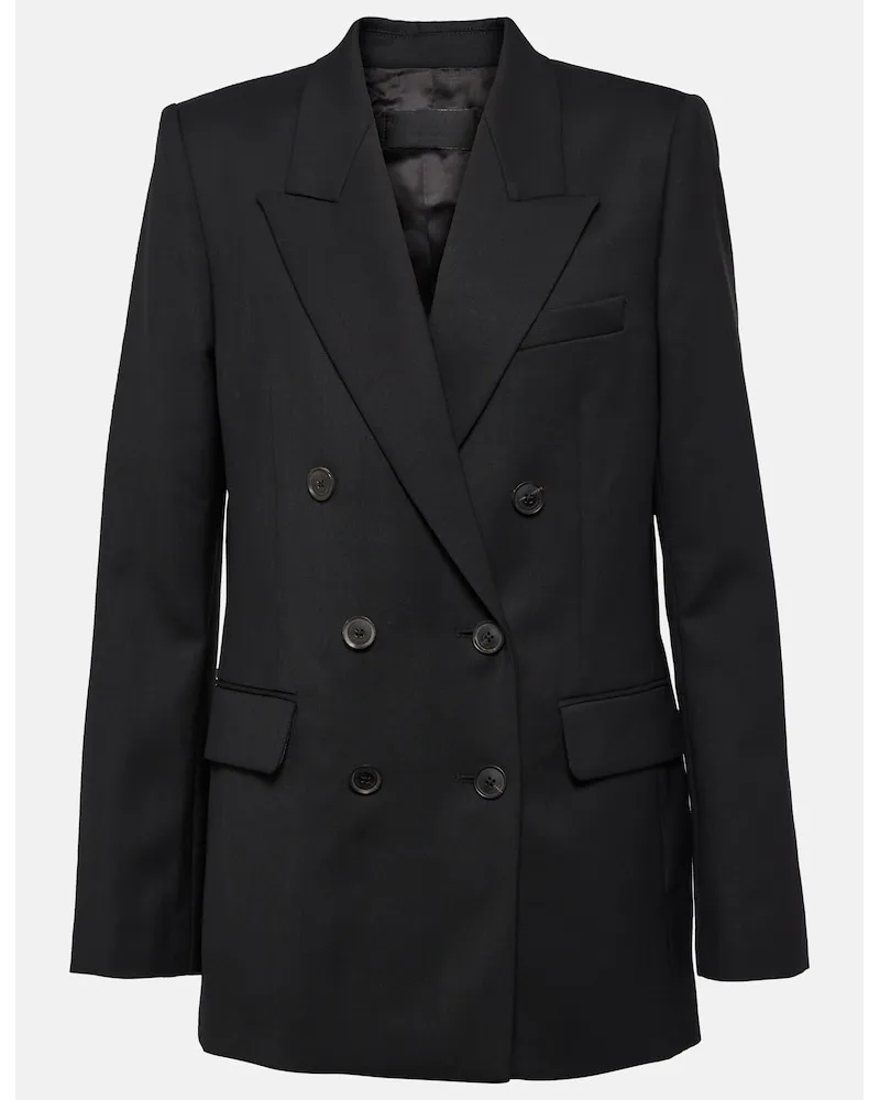 Nili Lotan Blazer Valerie in twill di lana Nero
