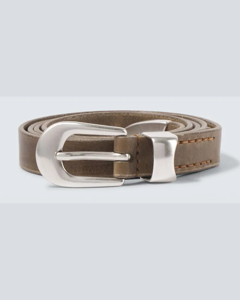 Our Legacy Cintura in pelle Marrone